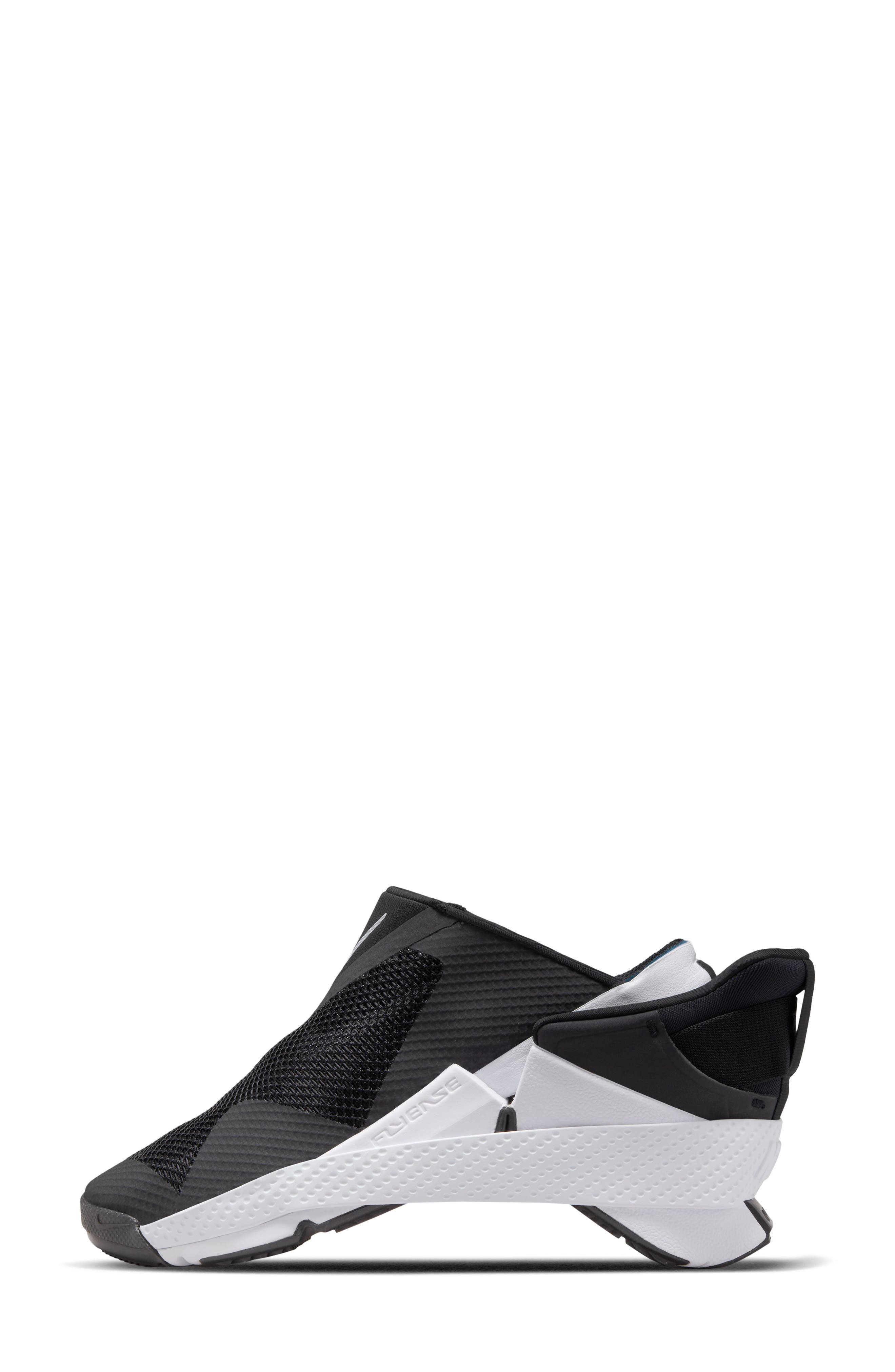 Nike Go Flyease Slip-On Sneaker, Alternate, color, 002 Black/White