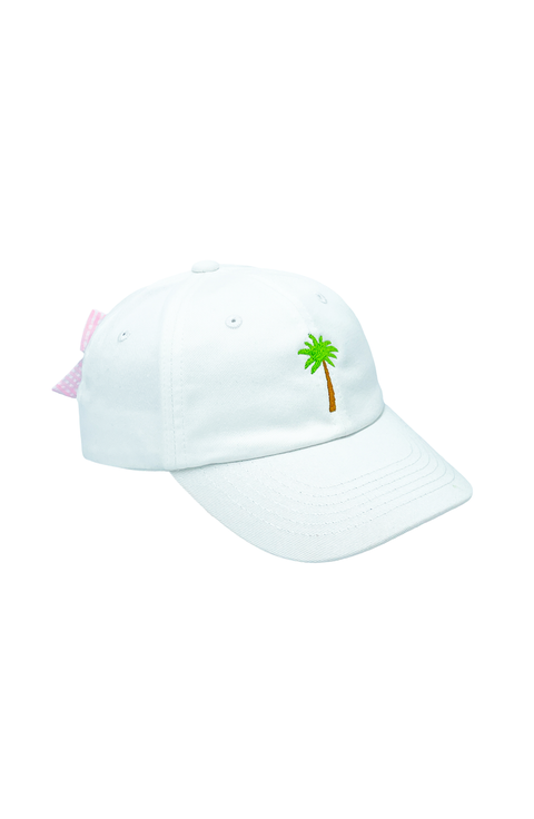 Palm Tree Twill Bow Baseball Hat (Baby)