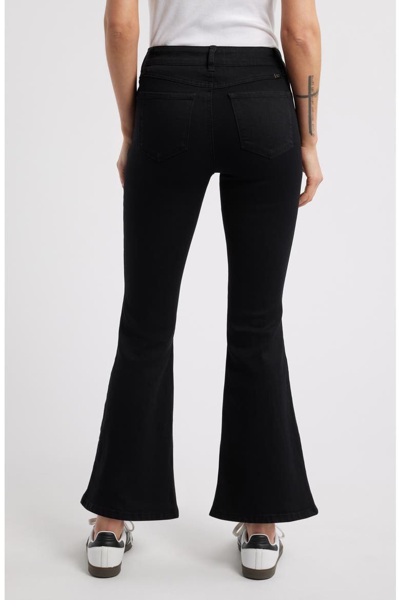 Mid Rise Flare Jeans, Alternate, color, BLACK