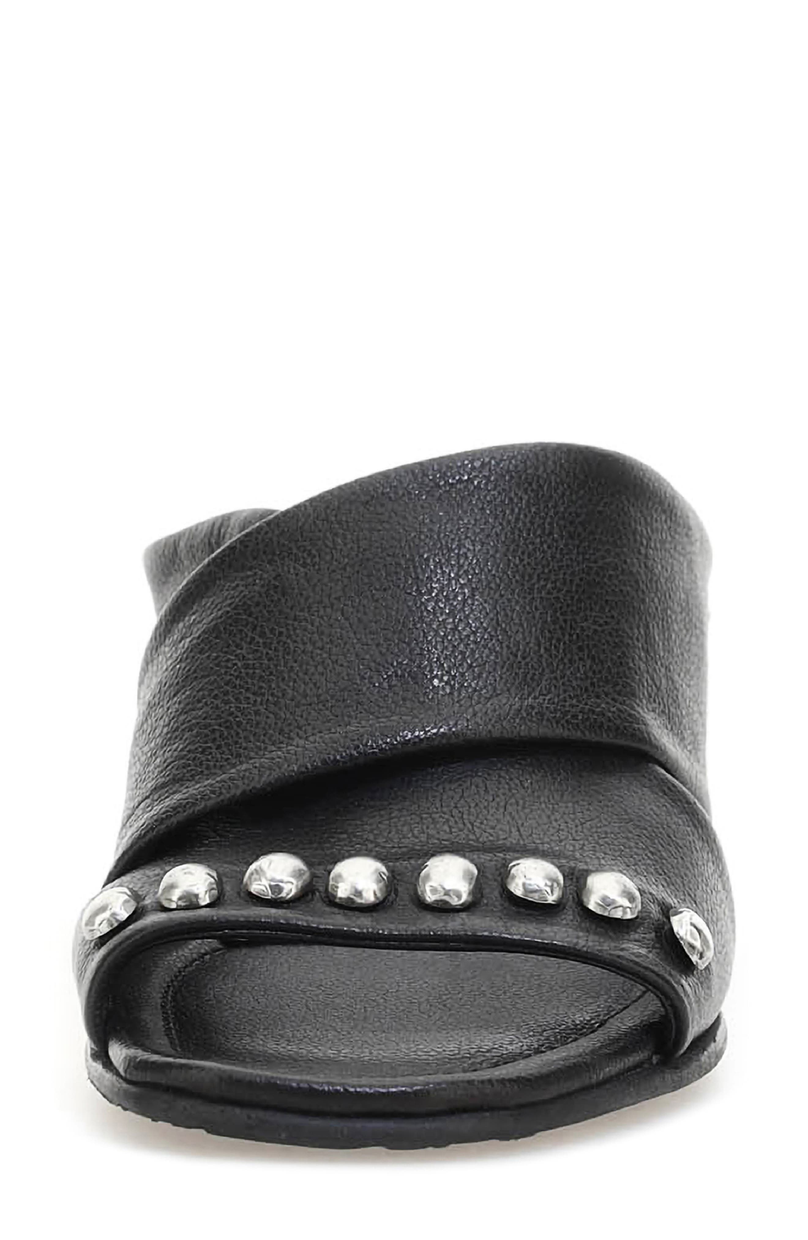 A.S.98 Merlin Stud Sandal, Alternate, color, Black