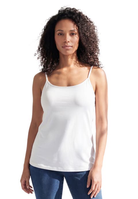 Plus Size Cami With Built-In Bra And Adjustable Straps (Plus)