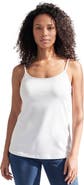 Roaman's Plus Size Cami With Built-In Bra And Adjustable Straps