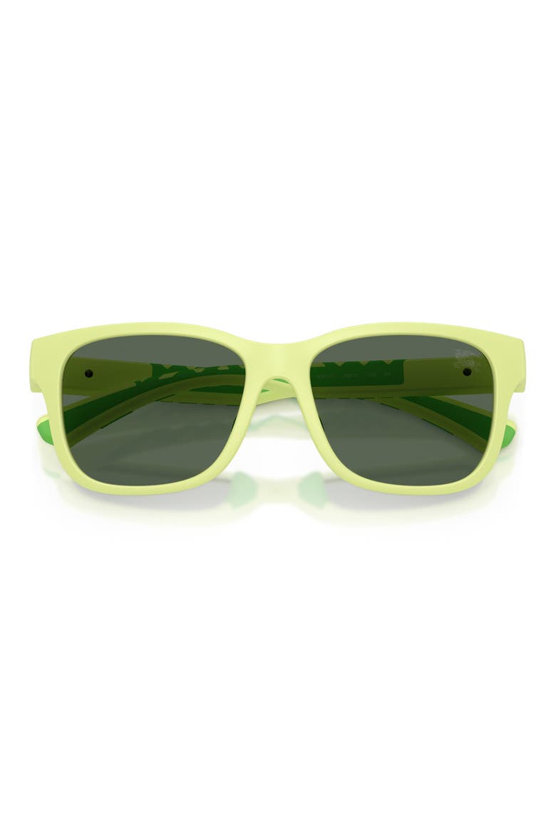 Kids' 50mm Square Sunglasses, Alternate, color, METTE GREEN / DARK GREEN