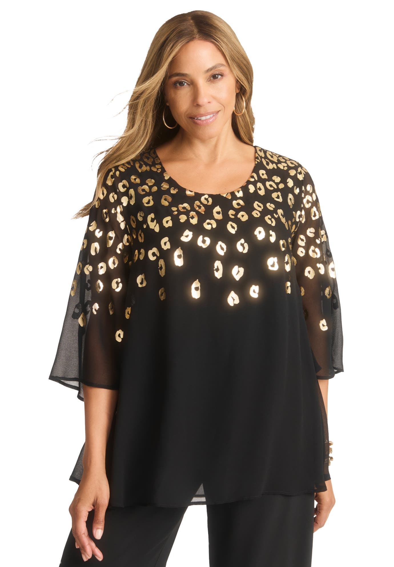 Georgette Flutter Top
