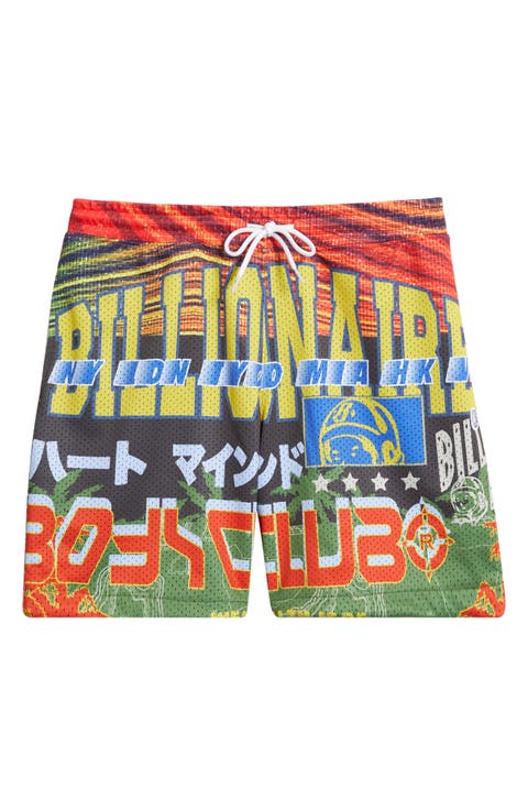 Compass Mesh Drawstring Shorts