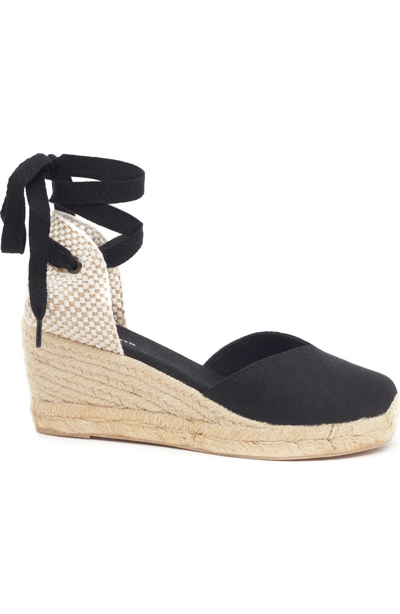 Soludos Lyon Ankle Wrap Wedge Espadrille, Alternate, color,