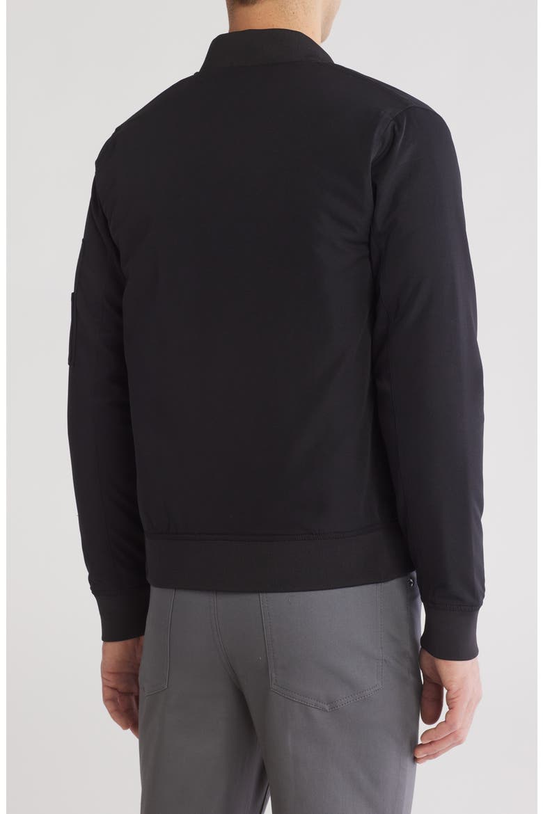 Padded Bomber Jacket, Alternate, color, BLACK
