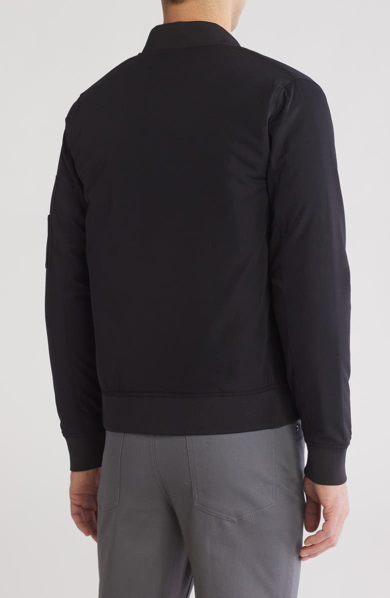 CARBON + CRAFT Padded Bomber Jacket, Alternate, color, Black