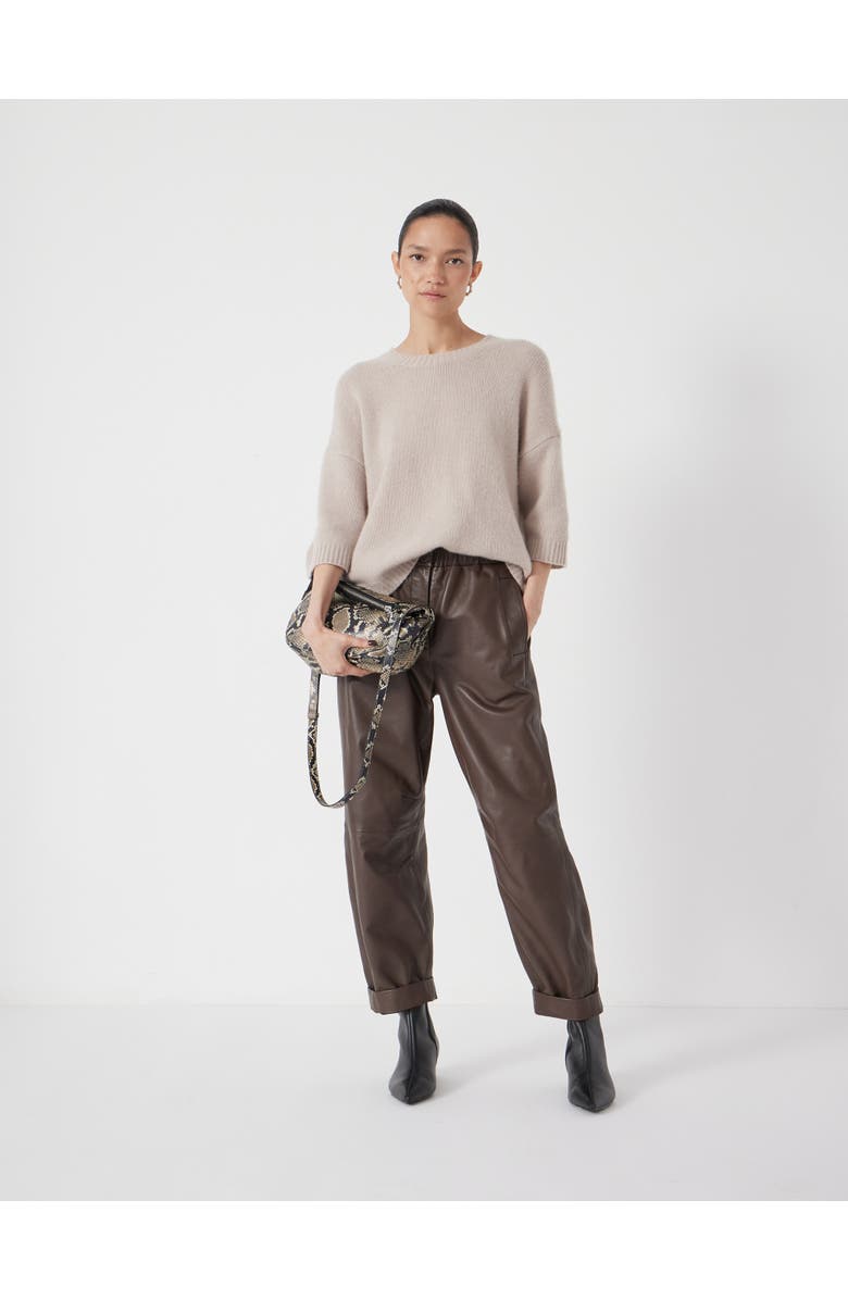 Hush Chunky 100% Cashmere Sweater, Alternate, color, Almond