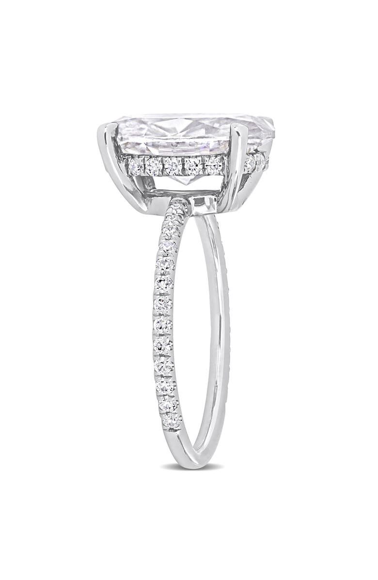 DELMAR Lab Created Moissanite Ring, Alternate, color, White