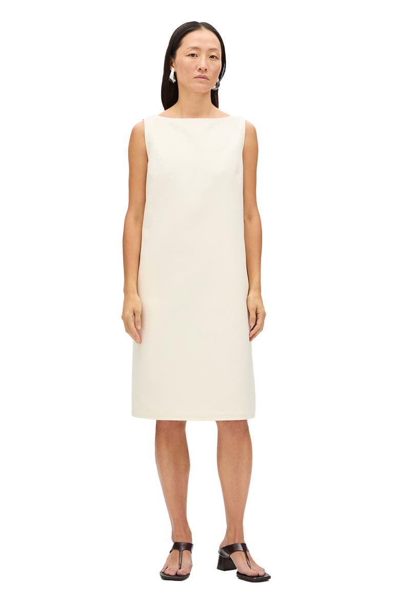 Double Face Sheath Dress, Main, color, Cream