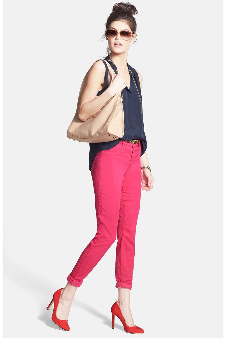 '485' Mid Rise Super Skinny Jeans, Alternate, color, WILDFLOWER