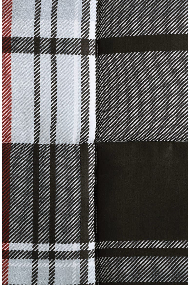 Normandy Plaid Comforter & Sham Set, Alternate, color, BLACK RED