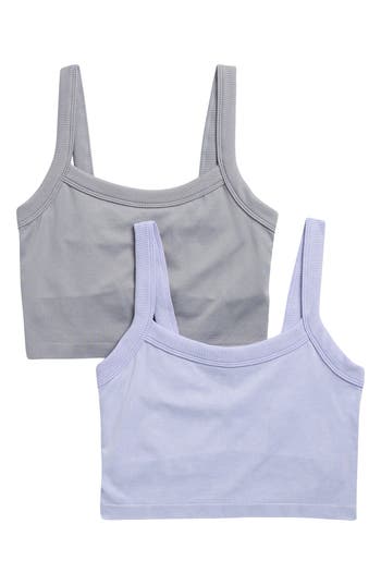 Yogalicious Anette 2-pack Seamless Stone Wash Crop Tanks