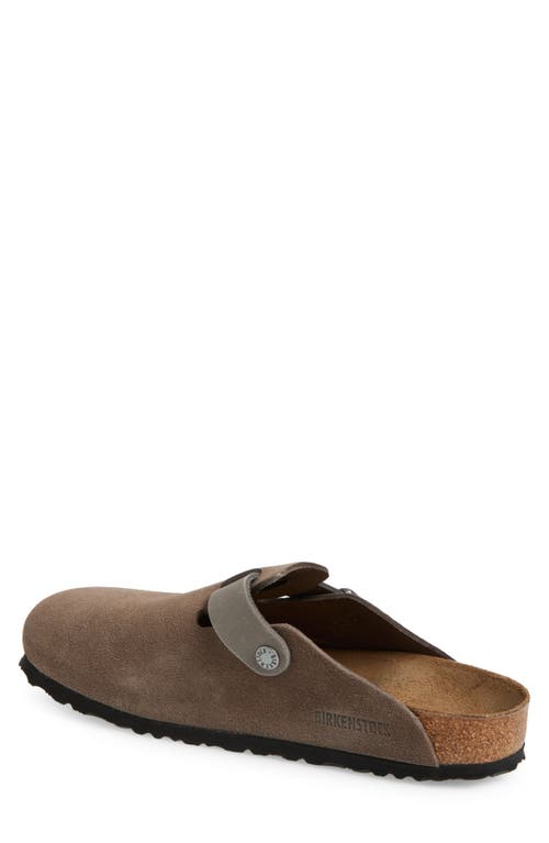 Birkenstock Men's Boston Clogs In Gray In Concrete Gray/iron