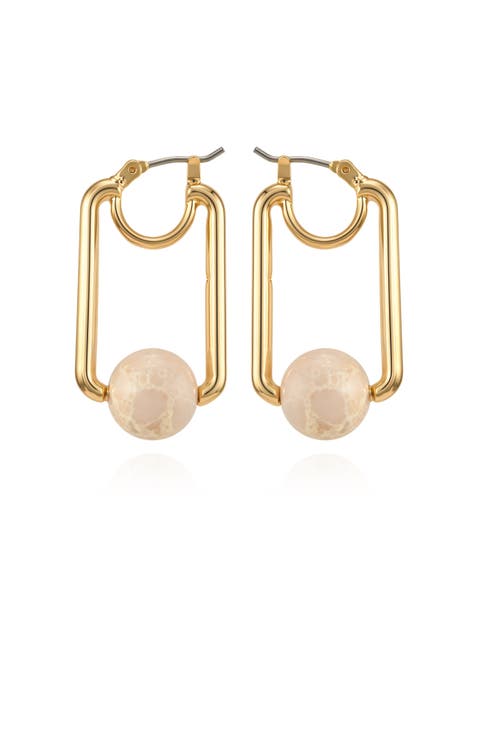 Gold-Tone Serpentine Drop Earrings