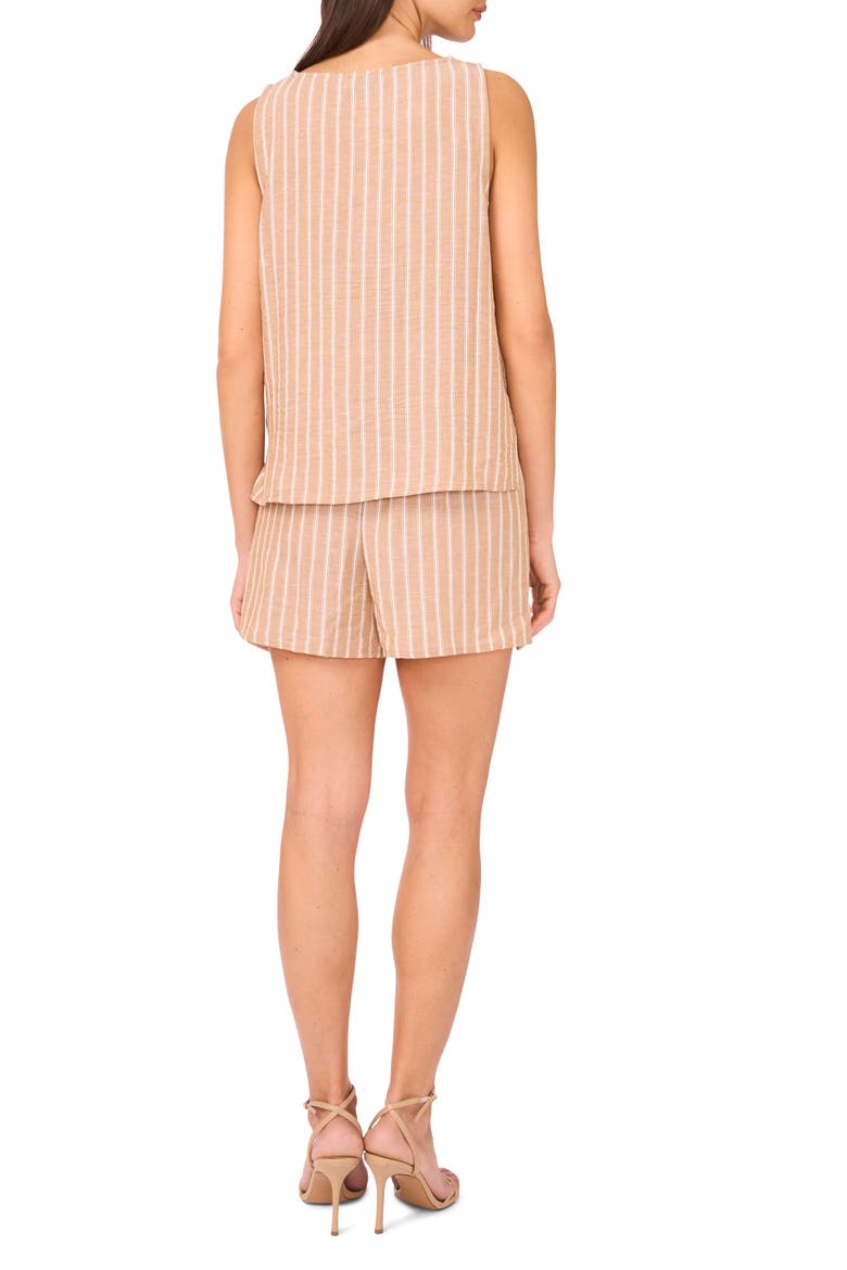Stripe Tank & Shorts Set, Alternate, color, BEIGE/WHITE