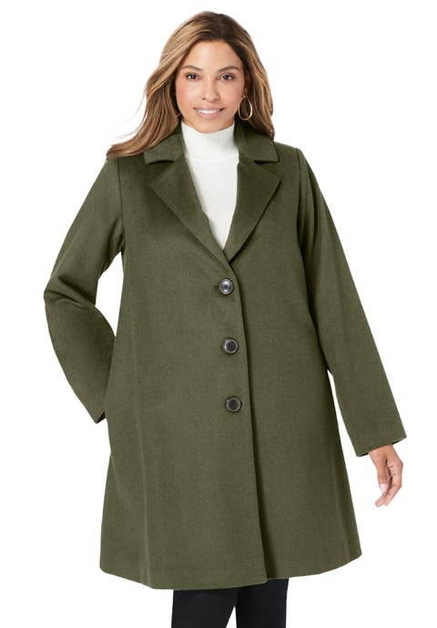 Wool Swing Coat (Plus)