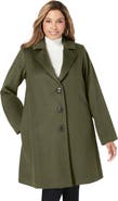 Jessica London Wool Swing Coat