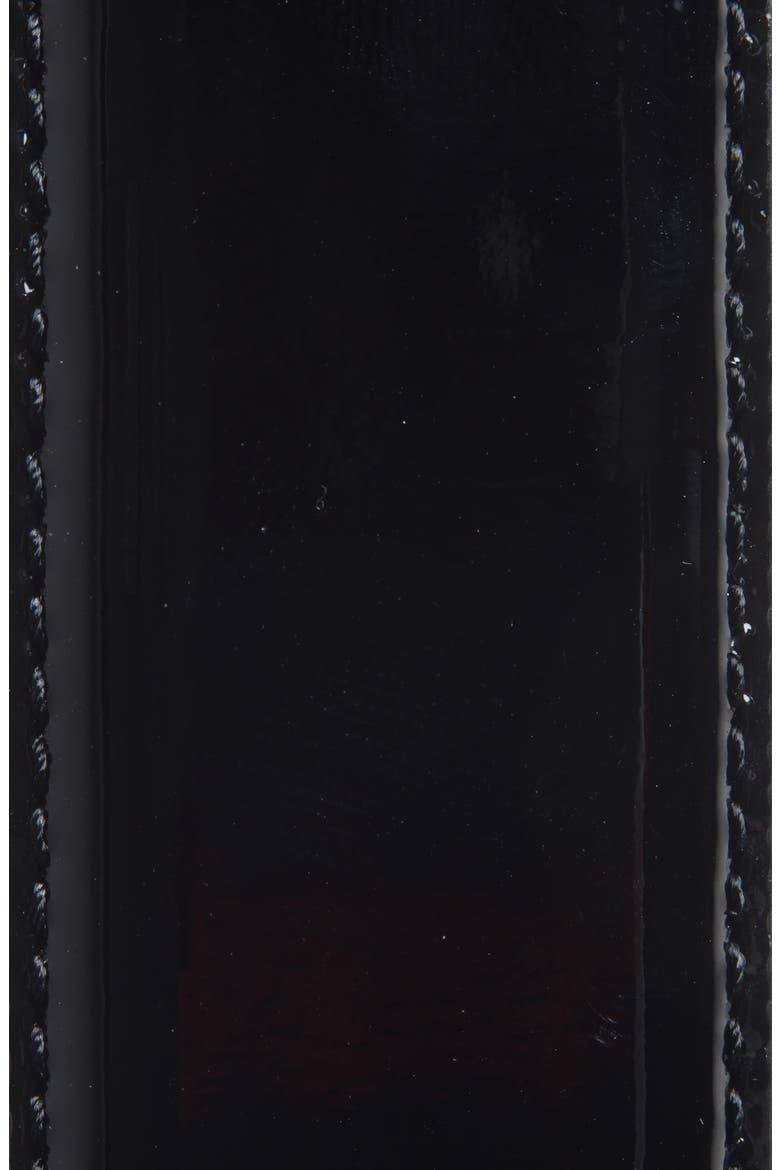 The Fancy Juni Patent Leather Belt, Alternate, color, BLACK/ GOLD