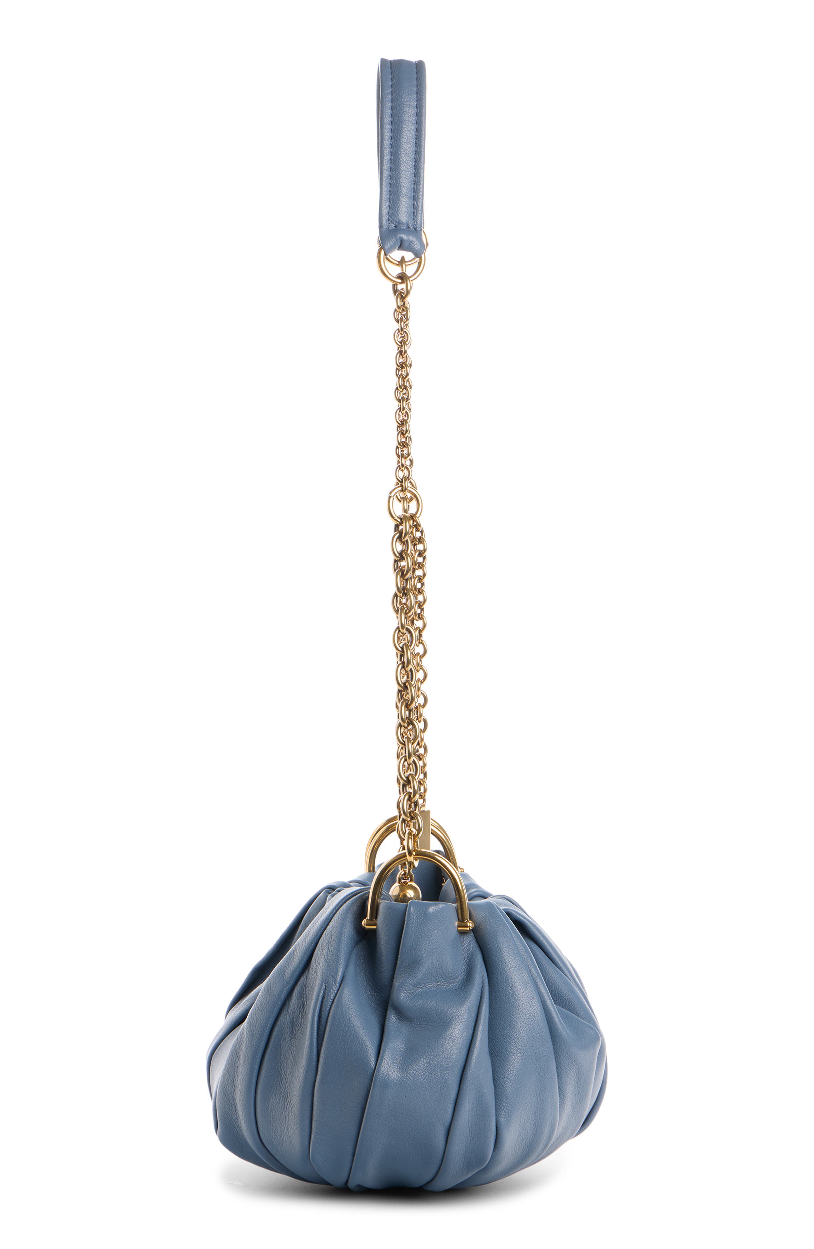 Chloé Pleated Crossbody Bag, Alternate, color, Ashes Blue