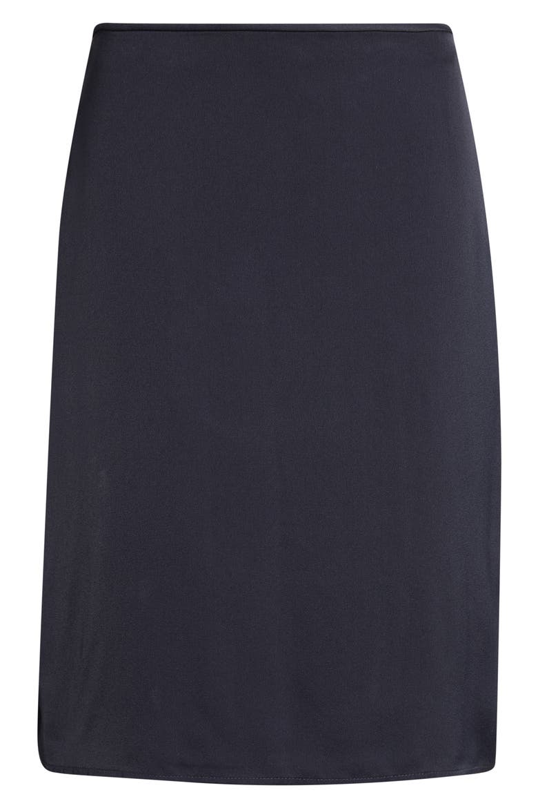 Fluid Sablé Virgin Wool A-Line Skirt, Main, color, MIDNIGHT