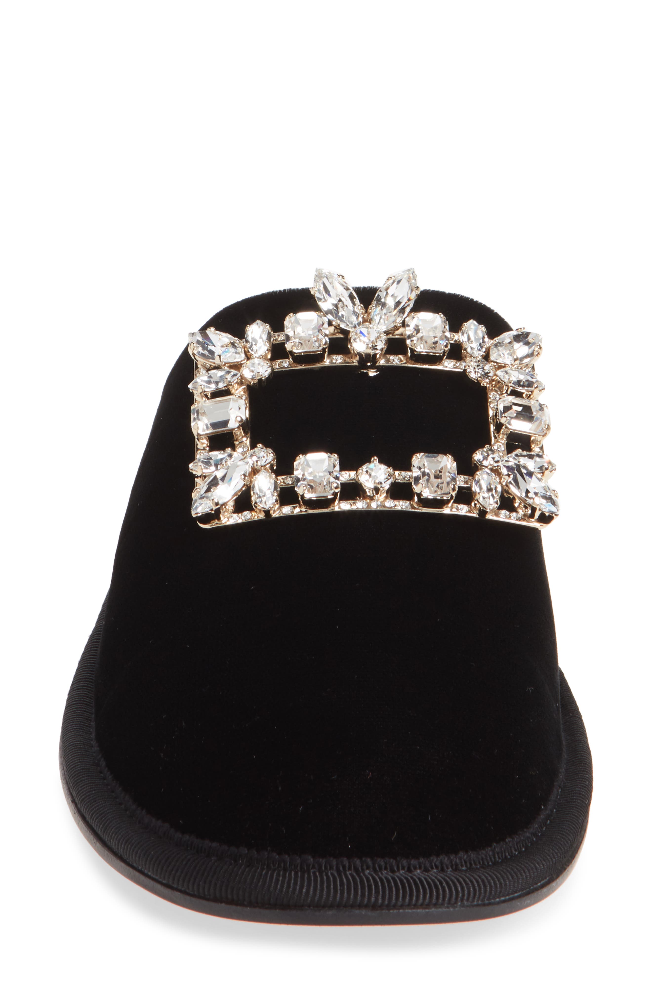 Roger Vivier Hotel Vivier Broche Crystal Buckle Mule, Alternate, color, 