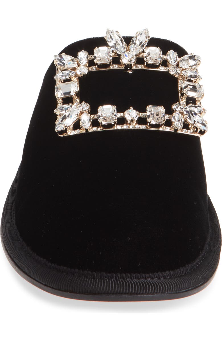 Roger Vivier Hotel Vivier Broche Crystal Buckle Mule, Alternate, color,