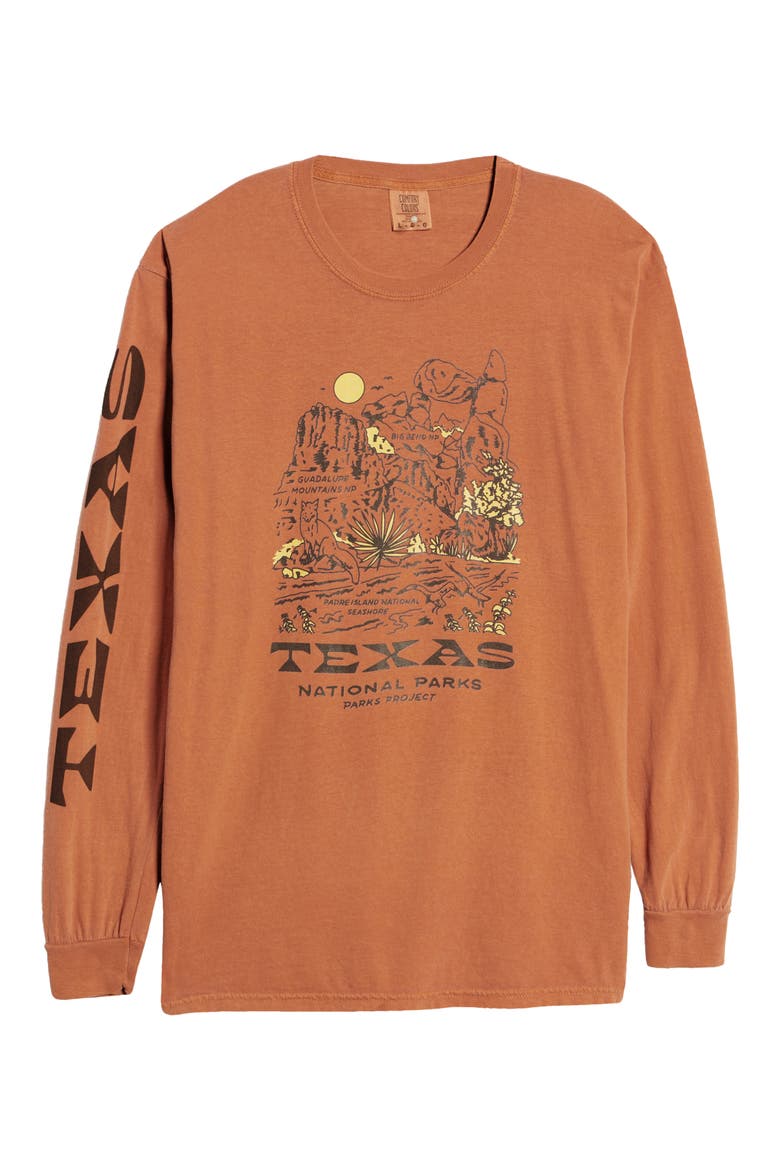 National Parks of Texas Long Sleeve Graphic Tee, Alternate, color, RUS