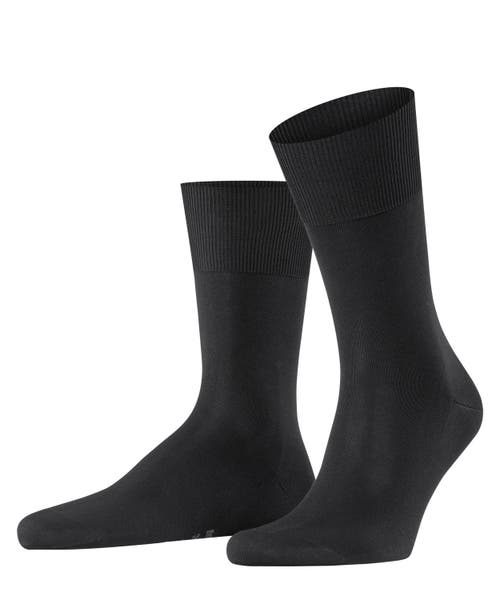 Falke Firenze Elastic Free Dress Socks In Black