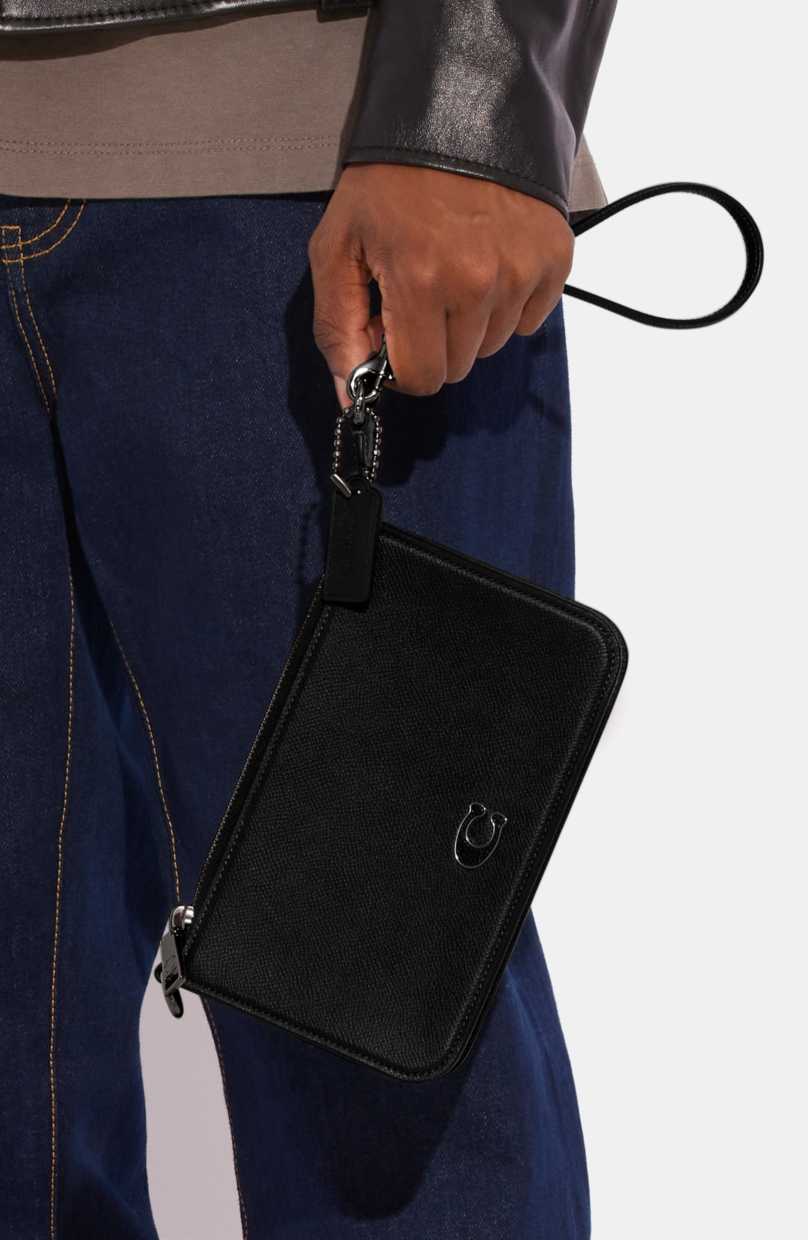 COACH Crossgrain Leather Convertible Shoulder Bag, Alternate, color, 