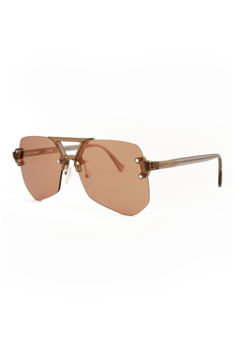 Yesway 62mm Aviator Optical Frames, Alternate, color, TAN / TAN