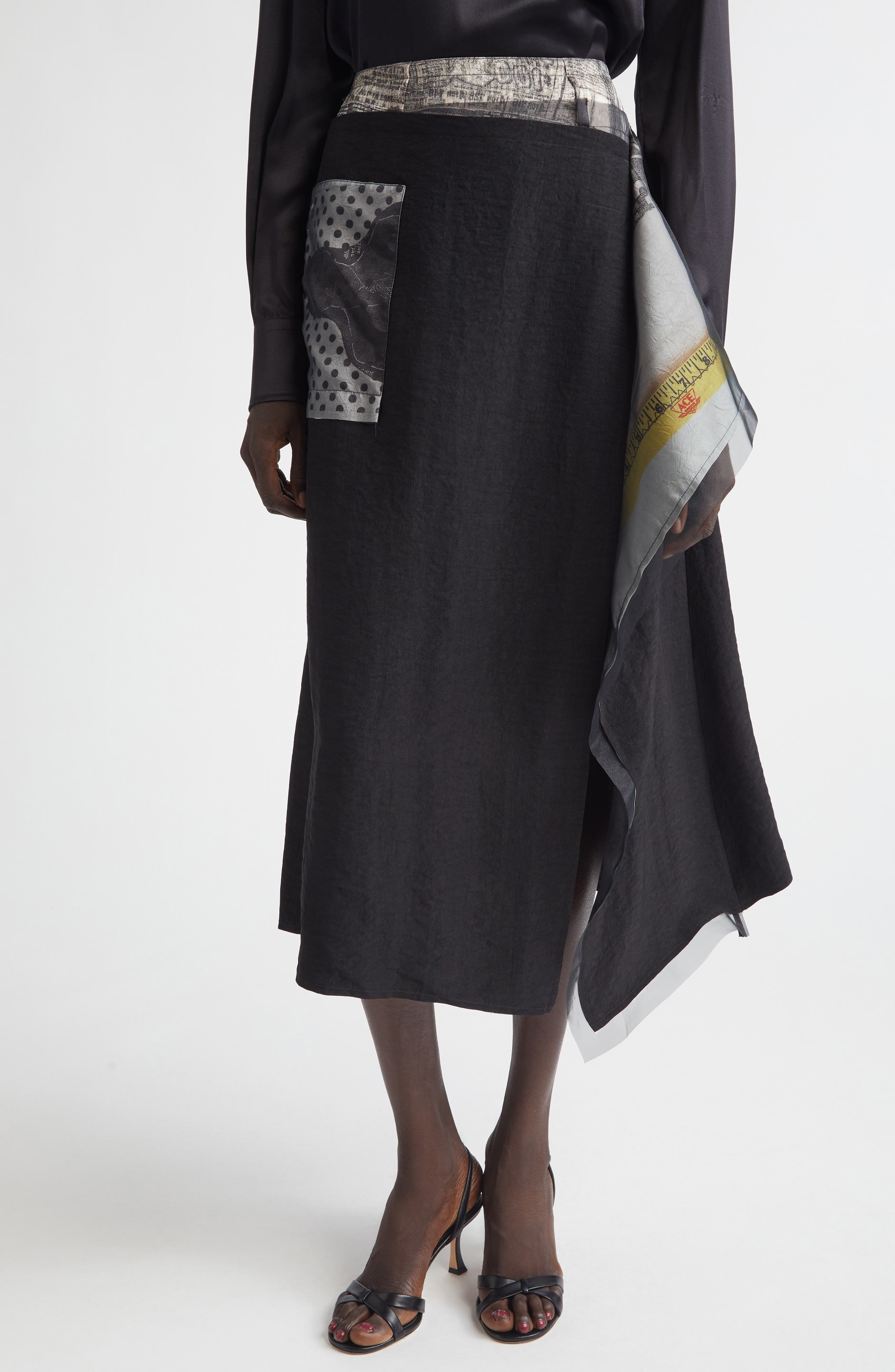Collage Midi Skirt