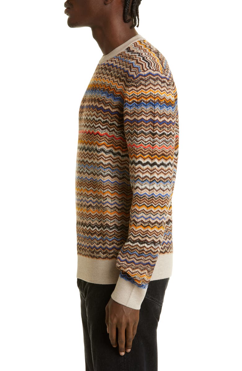 Missoni Wool Crewneck Sweater, Alternate, color, 