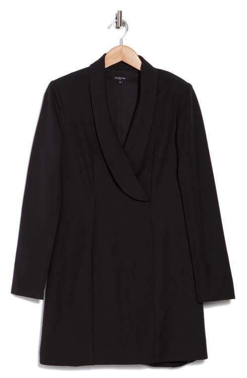 Area Stars Linda Long Sleeve Blazer Dress In Black