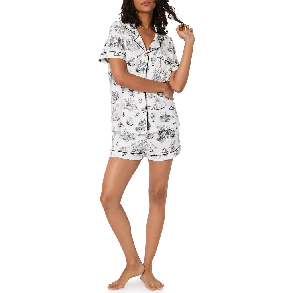 Bedhead Pajamas X Wizard Of Oz© Stretch Organic Cotton Short Pajamas In White