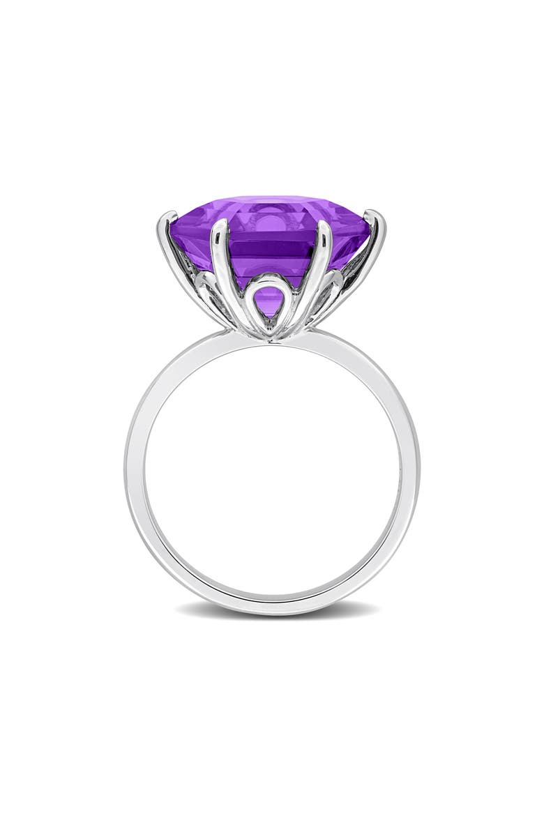 Amethyst Hexagon Solitaire Ring, Alternate, color, PURPLE