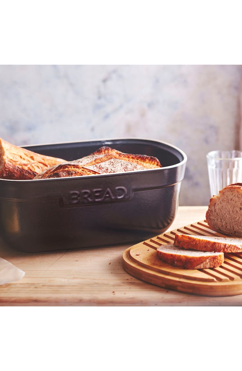 Emile Henry Bread Box, Alternate, color, Truffle
