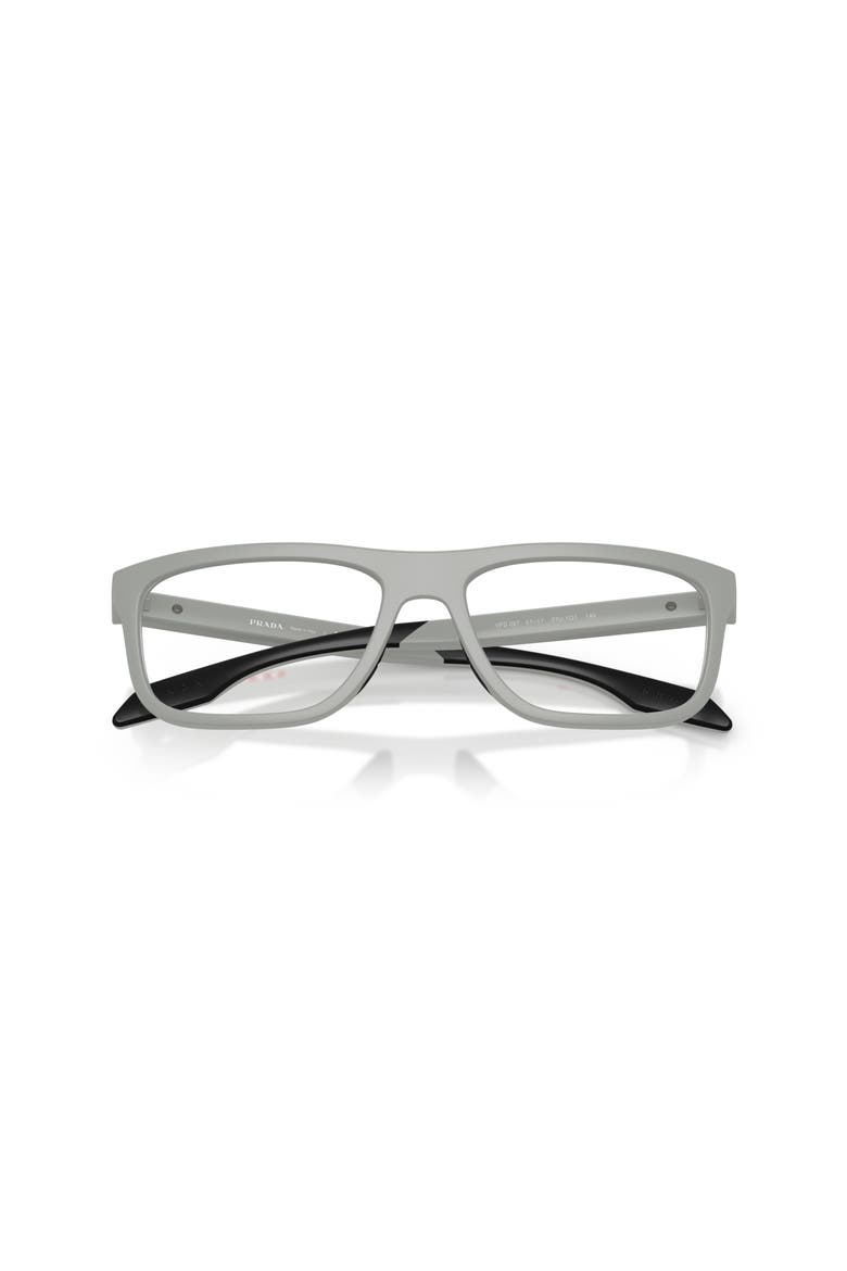 57mm Rectangle optical glasses, Alternate, color, Grey