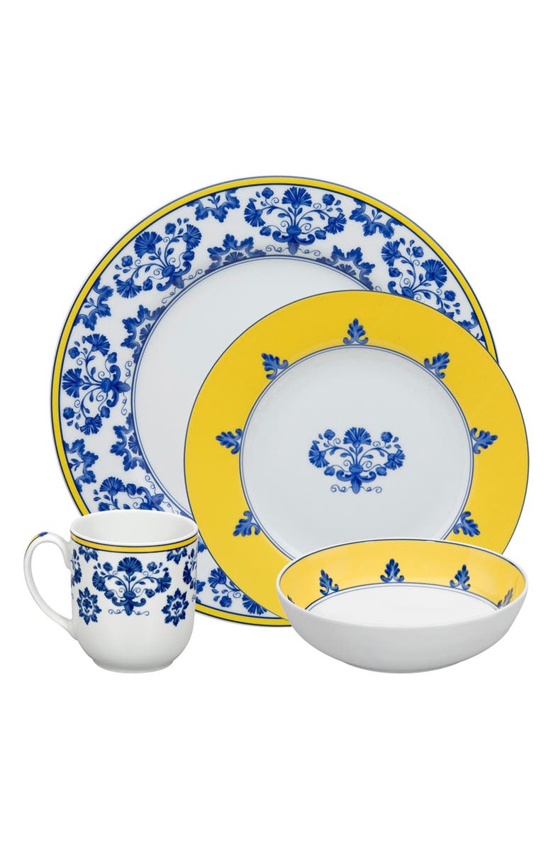 Vista Alegre Oscar de la Renta Castelo Branco 4-Piece Place Setting, Main, color,