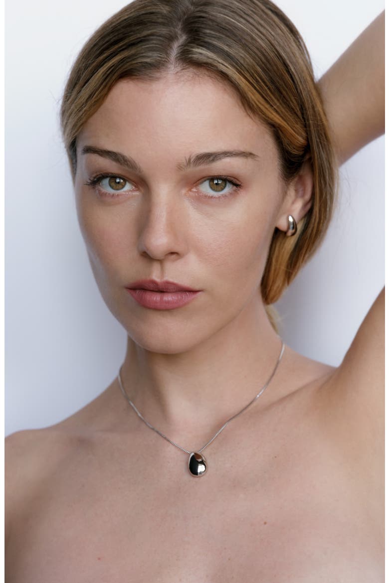 The Classic Claw Set of 2 Hoop Earrings, Alternate, color, SILVER