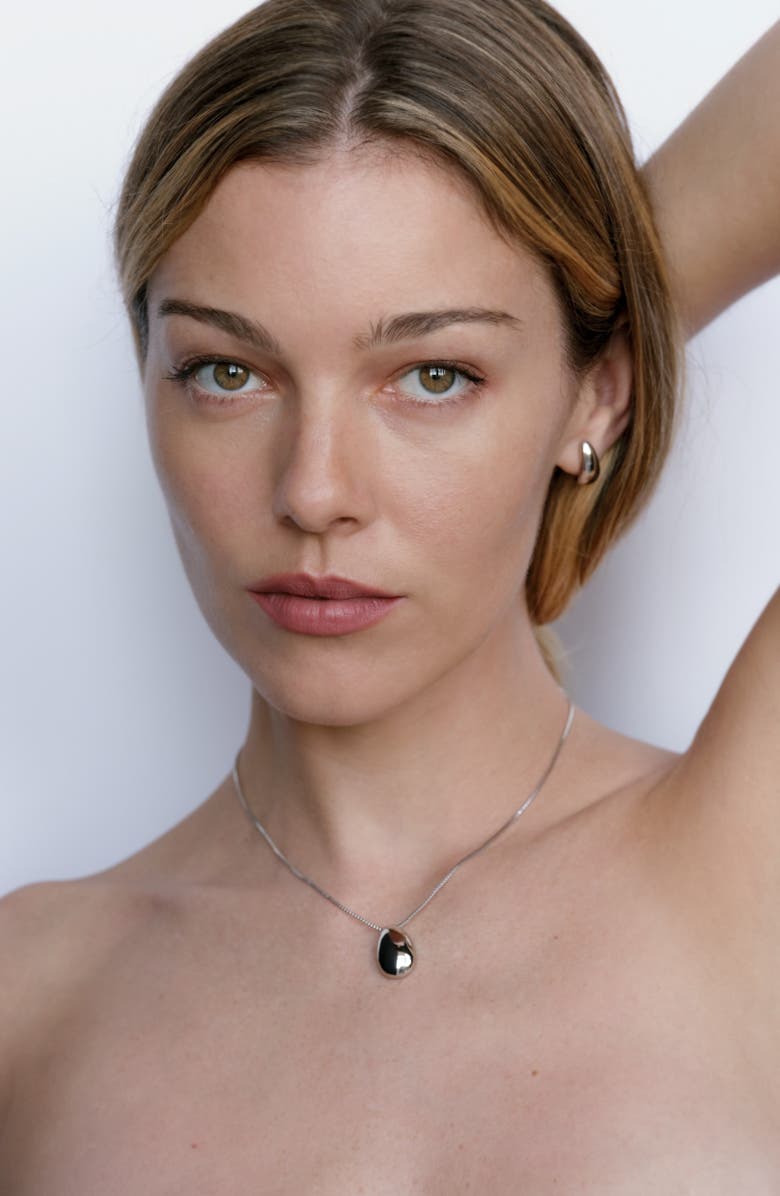 Luv AJ The Classic Claw Set of 2 Hoop Earrings, Alternate, color, Silver