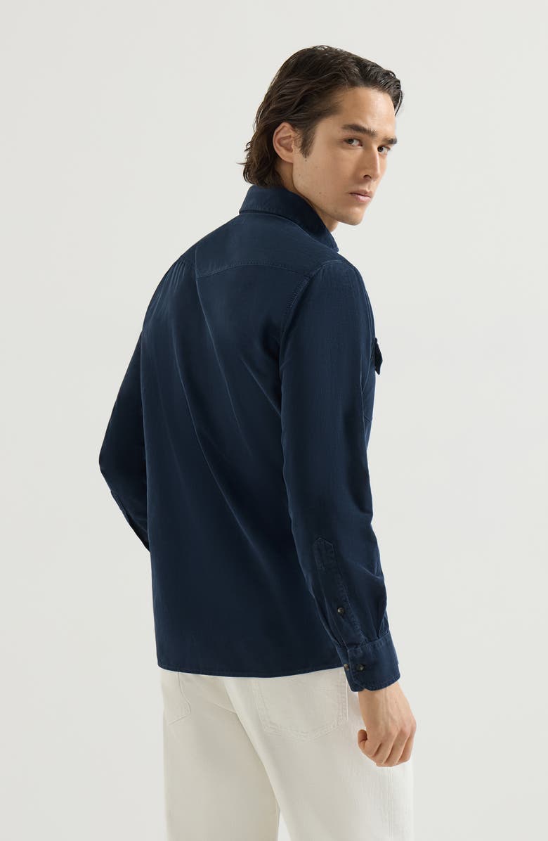 Brunello Cucinelli Corduroy shirt, Alternate, color, Blue