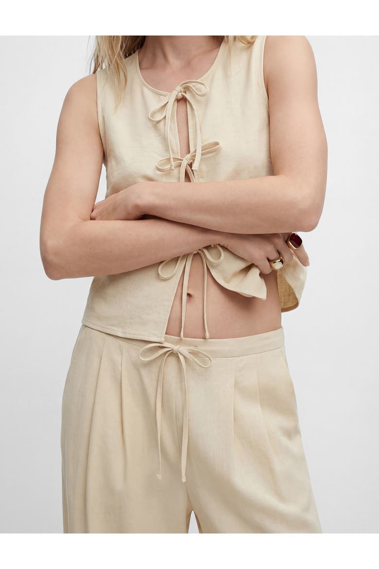 Mid-Rise Wide Leg Trousers, Alternate, color, BEIGE