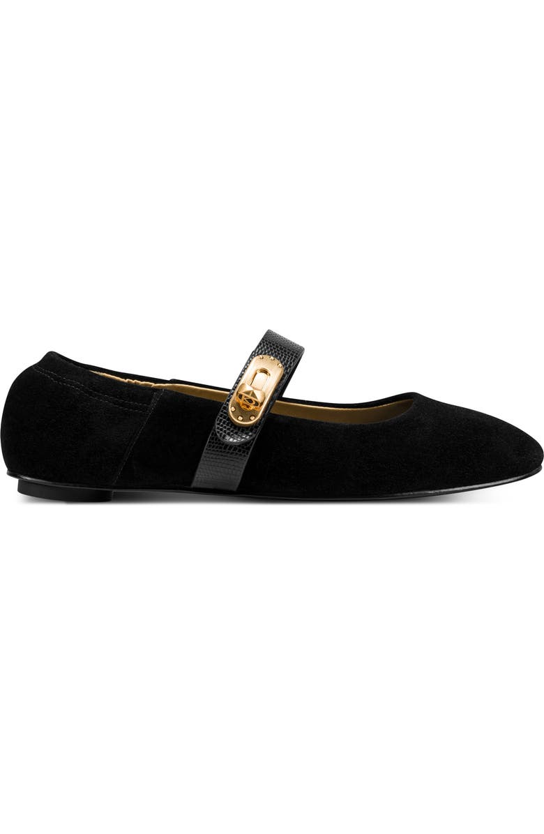 Donna Karan New York Anselm Mary Jane Flat, Alternate, color, Black