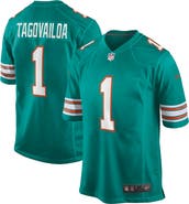 Nike Men's Nike Tua Tagovailoa Aqua Miami Dolphins Alternate Game Jersey