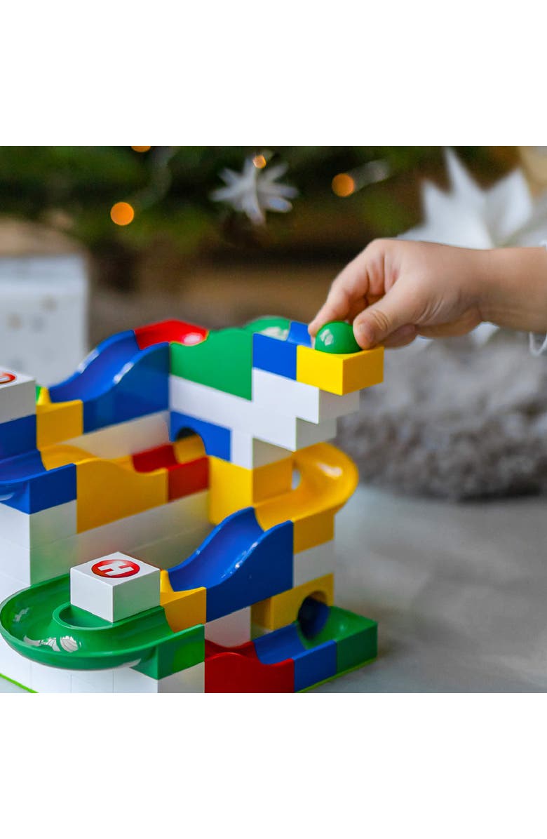 Hubelino Marble Run 123 Piece Starter Building Box Set, Alternate, color, Multi