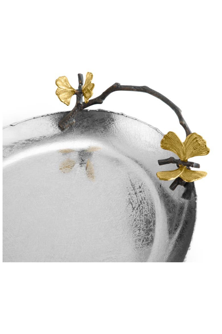 Butterfly Ginkgo Medium Tray, Alternate, color, STAINLESS STEEL
