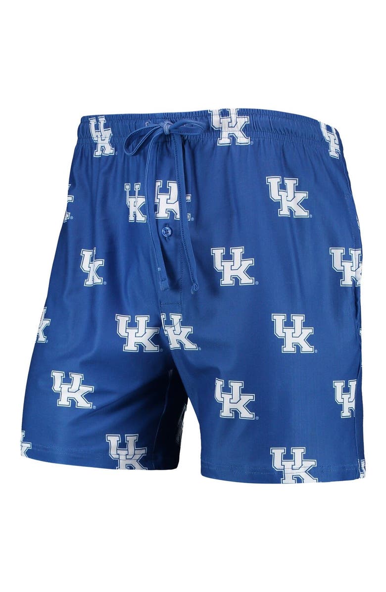 CONCEPTS SPORT Men's Concepts Sport Royal Kentucky Wildcats Flagship Allover Print Jam Shorts, Alternate, color, 