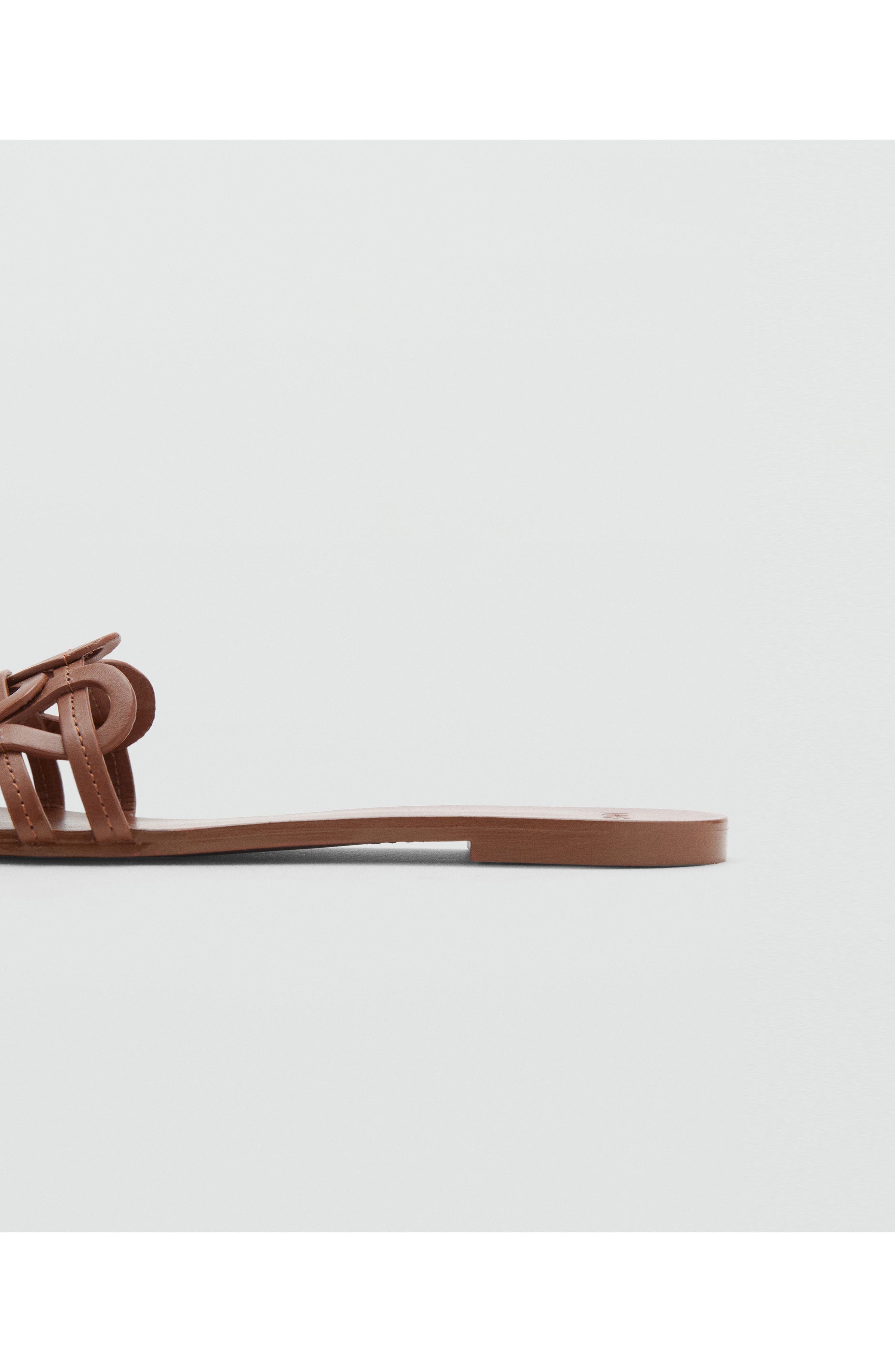 Slide Sandal, Alternate, color, LEATHER